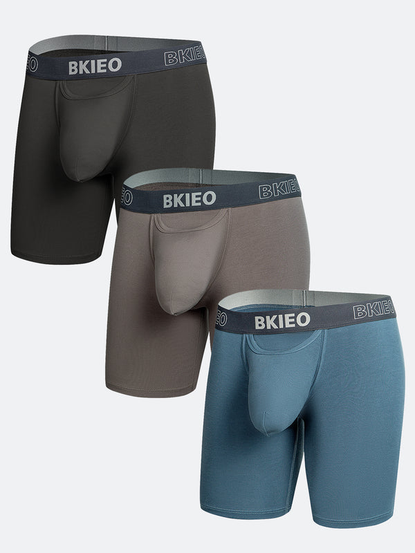 Costine in Lyocell Ampia Tasca Boxer Aderenti con Patta Anteriore