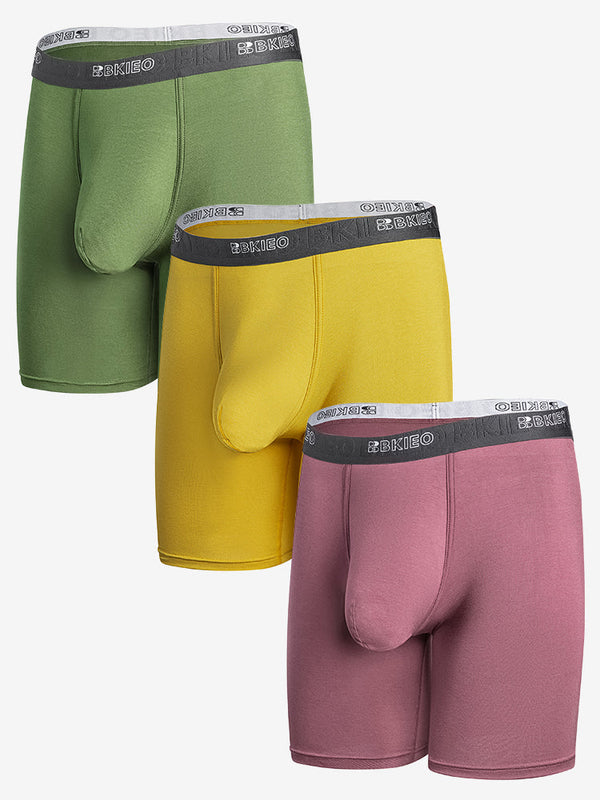 Modal Uomini Elasticizzati Boxer Aderenti con Ampia Tasca
