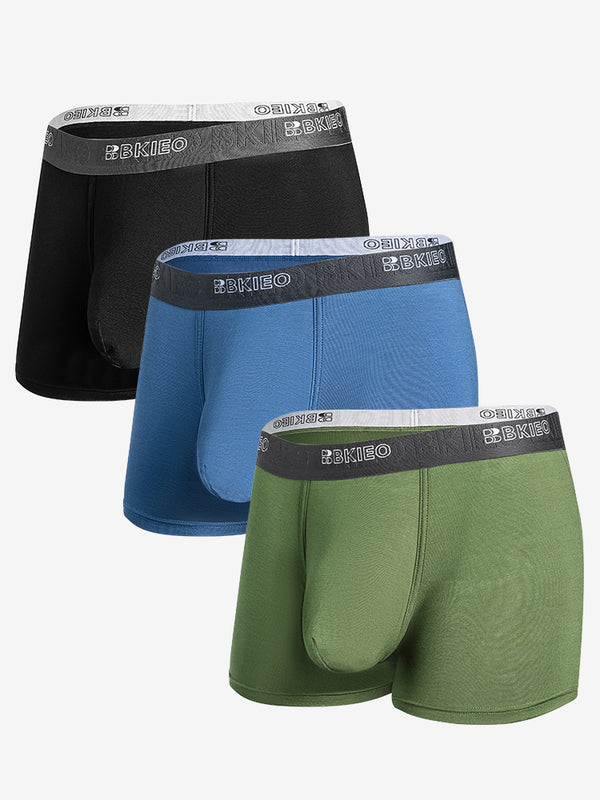 Modal Uomini Elasticizzati Boxer Corti con Ampia Tasca