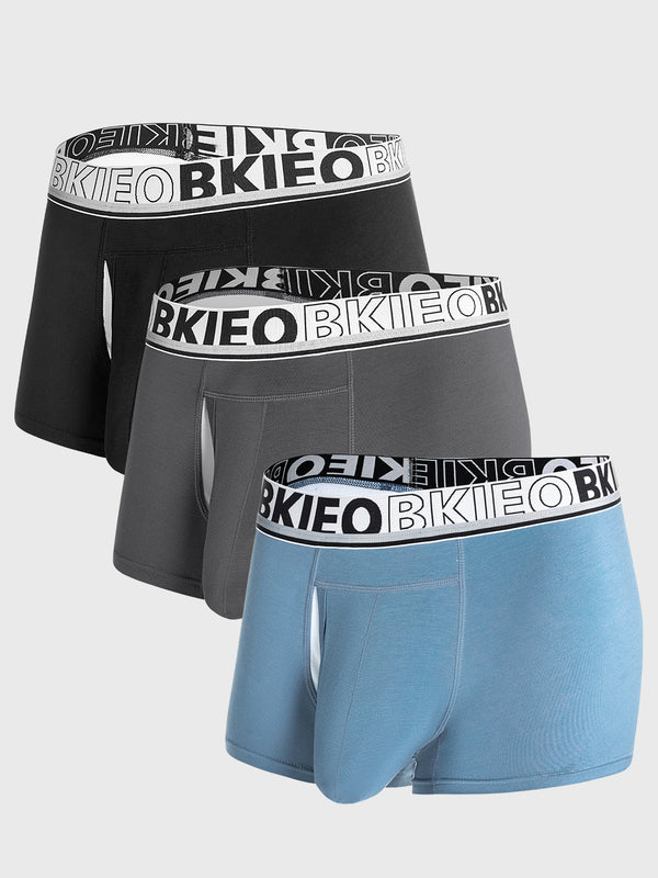 Umori Della Settimana Ampia Tasca Boxer Corti con Patta Anteriore, Realizzati in Fibre TENCEL™ Modal