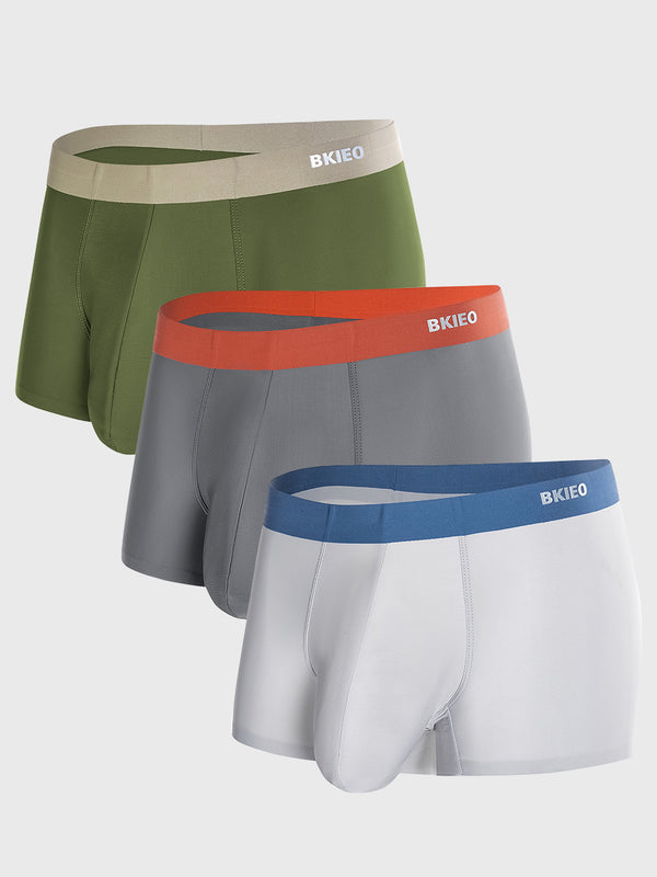 Nylon Refrescante Boxer Corti con Ampia Tasca Antibatterico